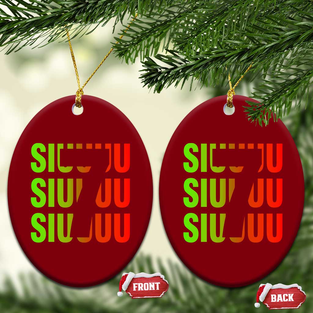 Siuuuu Soccer Celebration Ceramic Ornament Gift For Soccer Lovers TS12 Print Your Wear