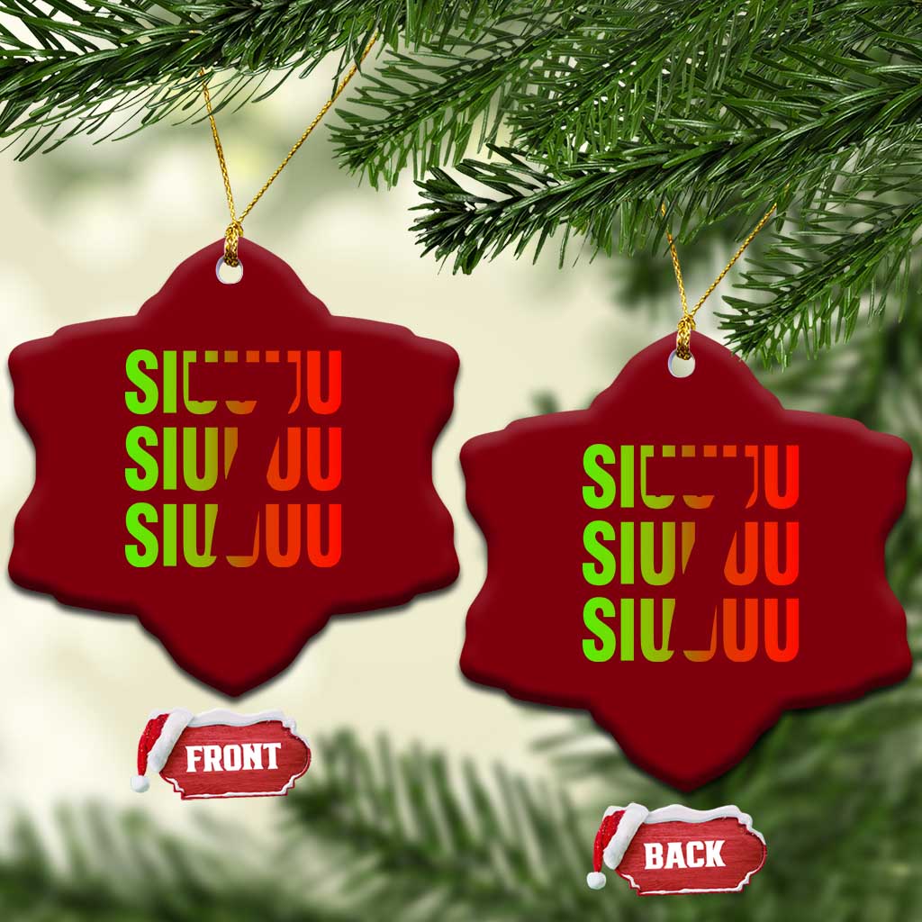 Siuuuu Soccer Celebration Ceramic Ornament Gift For Soccer Lovers TS12 Print Your Wear