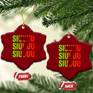 Siuuuu Soccer Celebration Ceramic Ornament Gift For Soccer Lovers TS12 Print Your Wear