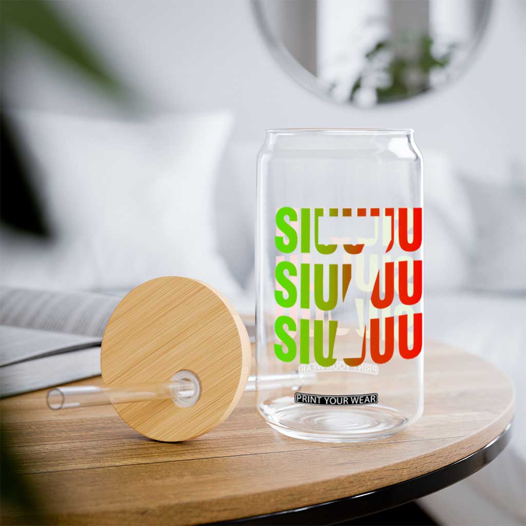 Siuuuu Soccer Celebration Glass Can Gift For Soccer Lovers TS12 Print Your Wear