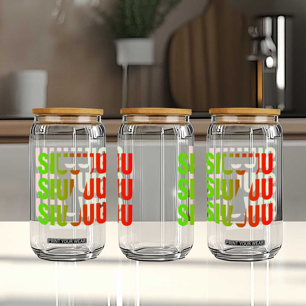 Siuuuu Soccer Celebration Glass Can Gift For Soccer Lovers TS12 Print Your Wear