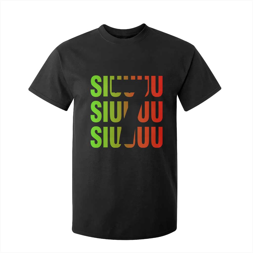 Siuuuu Soccer Celebration T Shirt For Kid Gift For Soccer Lovers TS12 Black Print Your Wear