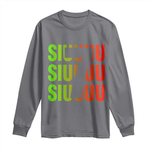 Siuuuu Soccer Celebration Long Sleeve Shirt Gift For Soccer Lovers TS12 Charcoal Print Your Wear