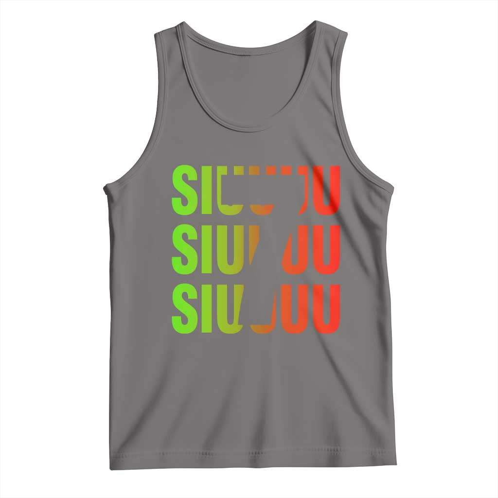 Siuuuu Soccer Celebration Tank Top Gift For Soccer Lovers TS12 Deep Heather Print Your Wear