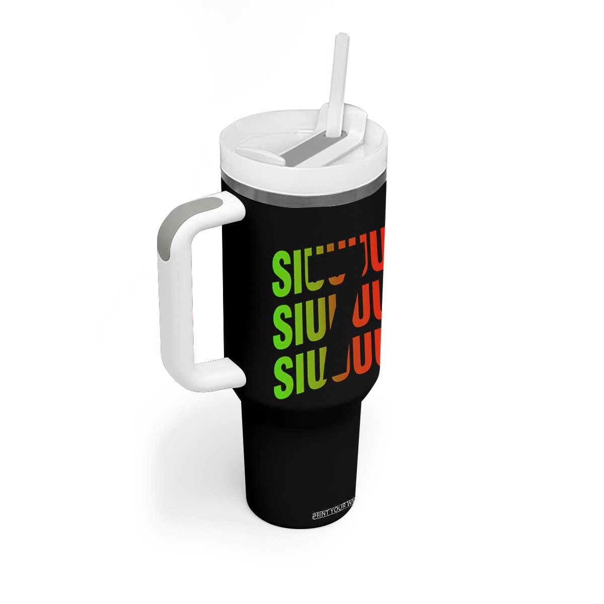 Siuuuu Soccer Celebration Tumbler With Handle Gift For Soccer Lovers TS12 Print Your Wear