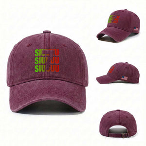 Siuuuu Soccer Celebration Washed Cotton Baseball Cap Gift For Soccer Lovers TS12 Washed Cap Universal Fit Burgundy Print Your Wear