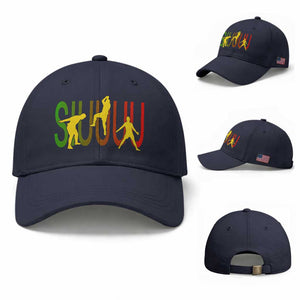 Funny Game Day Soccer Celebration Gift Baseball Cap Siuuuu TS12 Baseball Cap Universal Fit Navy Print Your Wear