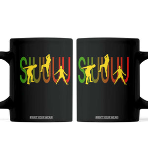 Funny Game Day Soccer Celebration Gift Coffee Mug Siuuuu TS12 Black Print Your Wear