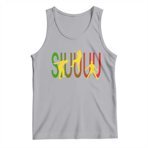 Funny Game Day Soccer Celebration Gift Tank Top Siuuuu TS12 Athletic Heather Print Your Wear