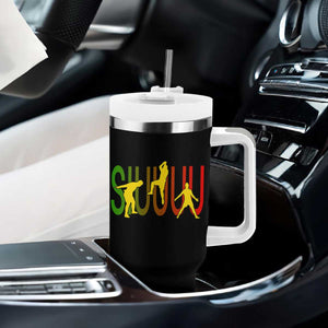 Funny Game Day Soccer Celebration Gift Tumbler With Handle Siuuuu TS12 Print Your Wear