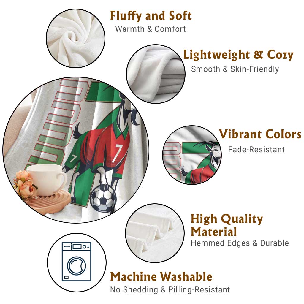 Siuuuu Game Day Soccer Celebration Throw Blanket Gift For Fans TS12 Print Your Wear