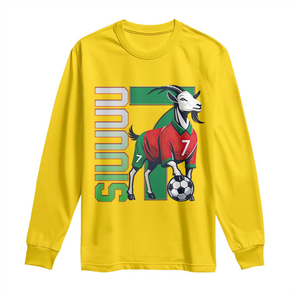Siuuuu Game Day Soccer Celebration Long Sleeve Shirt Gift For Fans TS12 Daisy Print Your Wear