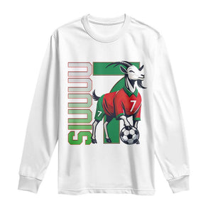 Siuuuu Game Day Soccer Celebration Long Sleeve Shirt Gift For Fans TS12 White Print Your Wear