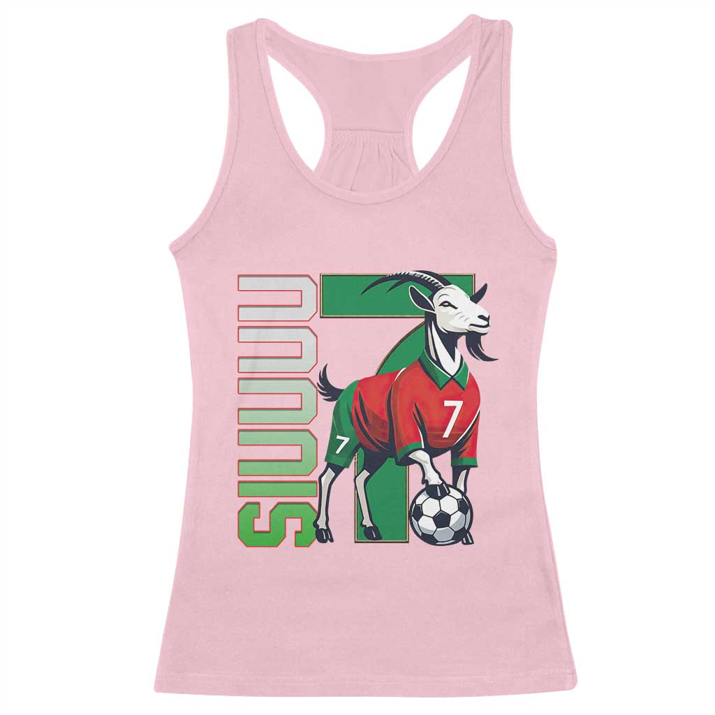 Siuuuu Game Day Soccer Celebration Racerback Tank Top Gift For Fans TS12 Light Pink Print Your Wear