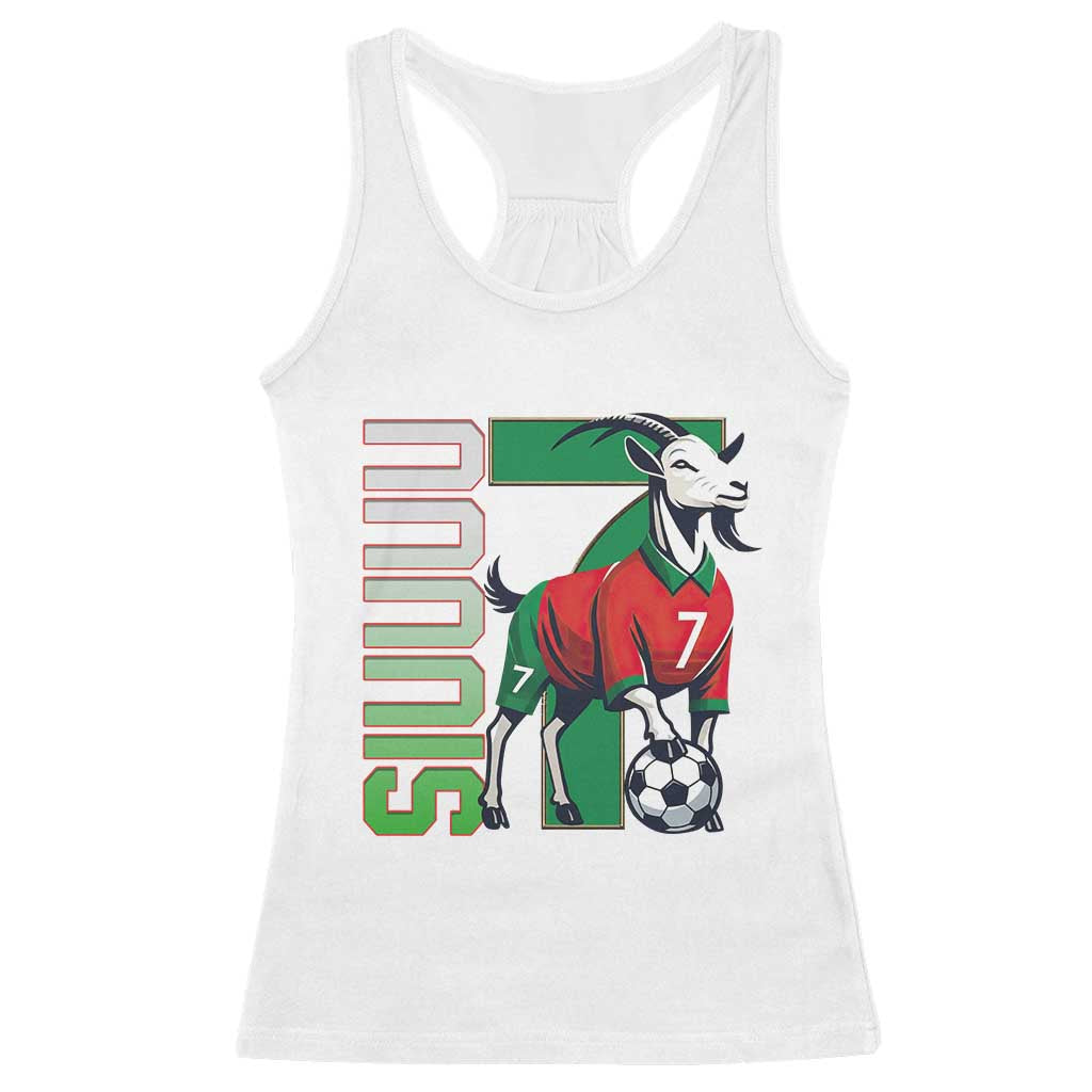 Siuuuu Game Day Soccer Celebration Racerback Tank Top Gift For Fans TS12 White Print Your Wear