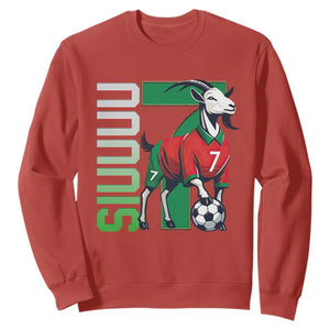 Siuuuu Game Day Soccer Celebration Sweatshirt Gift For Fans TS12 Red Print Your Wear