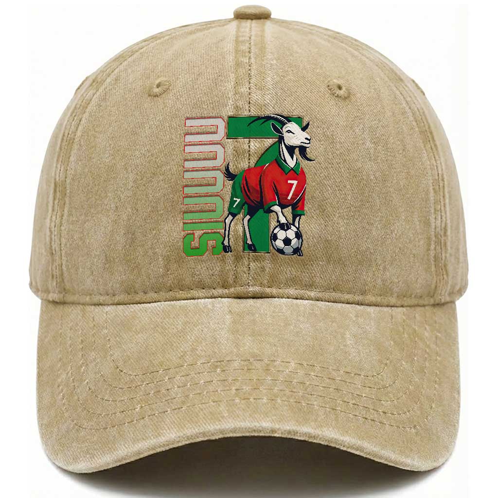 Siuuuu Game Day Soccer Celebration Washed Cotton Baseball Cap Gift For Fans TS12 Print Your Wear