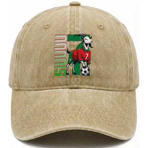 Siuuuu Game Day Soccer Celebration Washed Cotton Baseball Cap Gift For Fans TS12 Print Your Wear