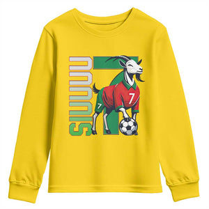 Siuuuu Game Day Soccer Celebration Youth Sweatshirt Gift For Fans TS12 Daisy Print Your Wear