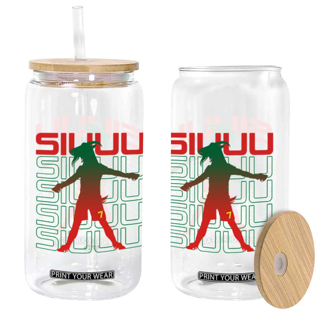 Funny Siuuuu Glass Can Iconic Goal Shout Soccer Lover Gift TS12 Print Your Wear