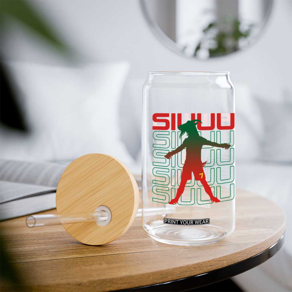 Funny Siuuuu Glass Can Iconic Goal Shout Soccer Lover Gift TS12 Print Your Wear