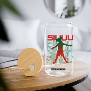 Funny Siuuuu Glass Can Iconic Goal Shout Soccer Lover Gift TS12 Print Your Wear
