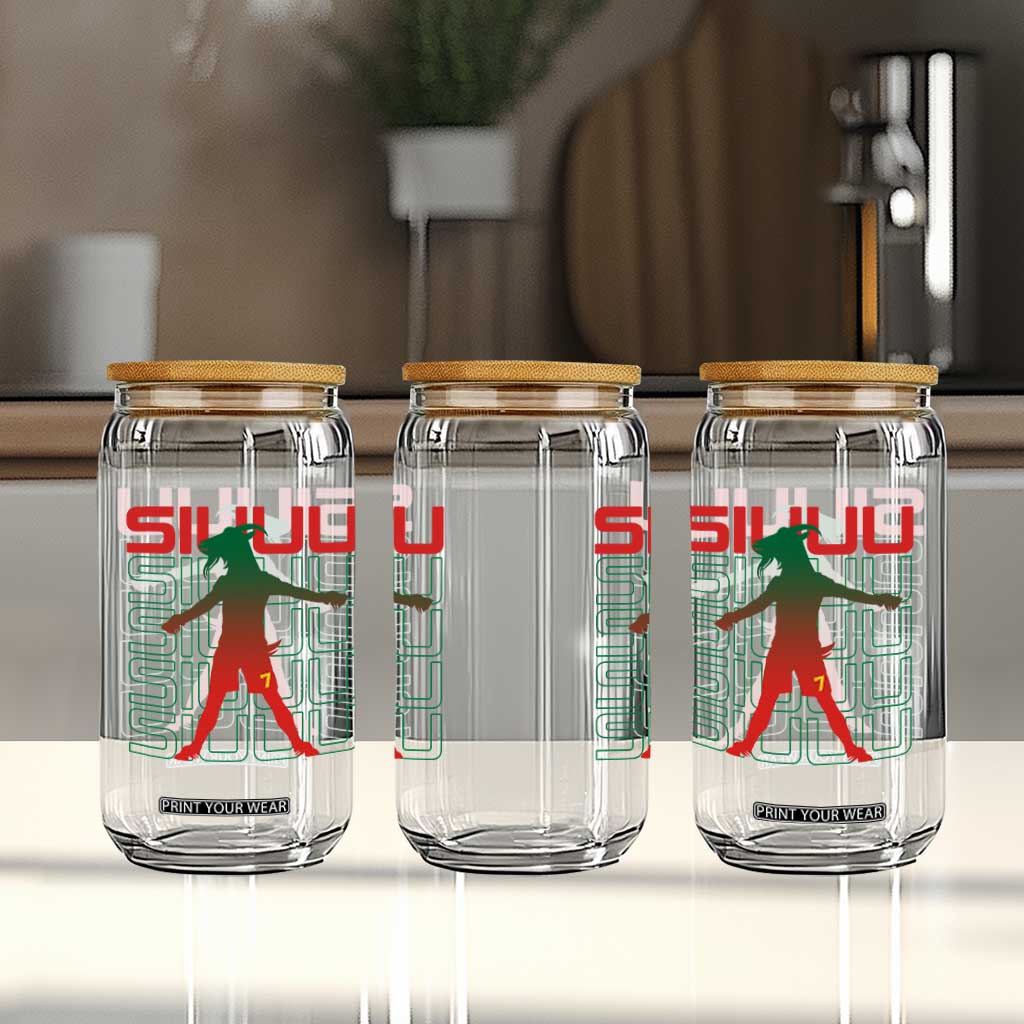 Funny Siuuuu Glass Can Iconic Goal Shout Soccer Lover Gift TS12 Print Your Wear