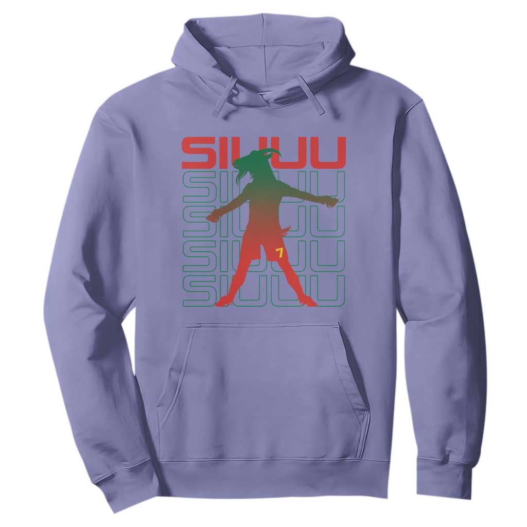 Funny Siuuuu Hoodie Iconic Goal Shout Soccer Lover Gift TS12 Violet Print Your Wear