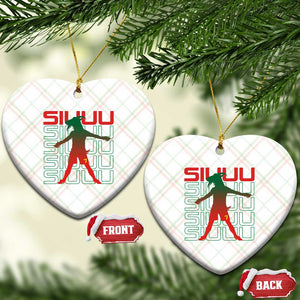 Funny Siuuuu Ceramic Ornament Iconic Goal Shout Soccer Lover Gift TS12 Print Your Wear