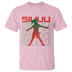 Funny Siuuuu T Shirt Iconic Goal Shout Soccer Lover Gift TS12 Light Pink Print Your Wear