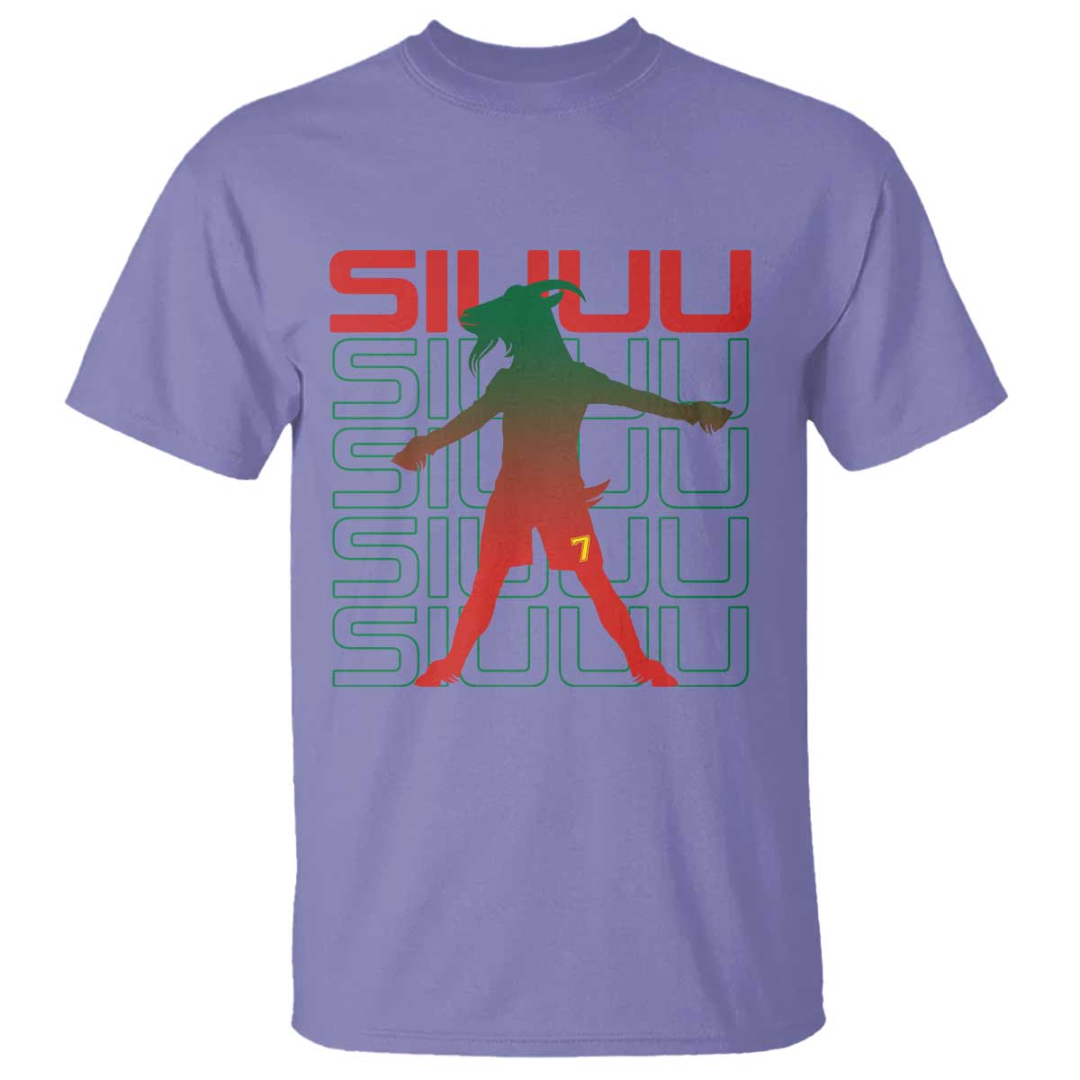 Funny Siuuuu T Shirt Iconic Goal Shout Soccer Lover Gift TS12 Violet Print Your Wear
