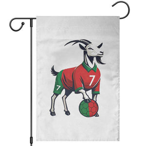 Number Seven Soccer GOAT Siuuuu Celebration Garden Flag TS12 White Print Your Wear