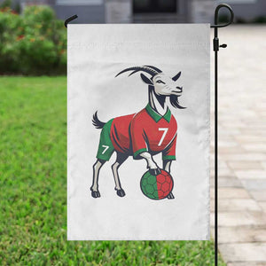 Number Seven Soccer GOAT Siuuuu Celebration Garden Flag TS12 Print Your Wear