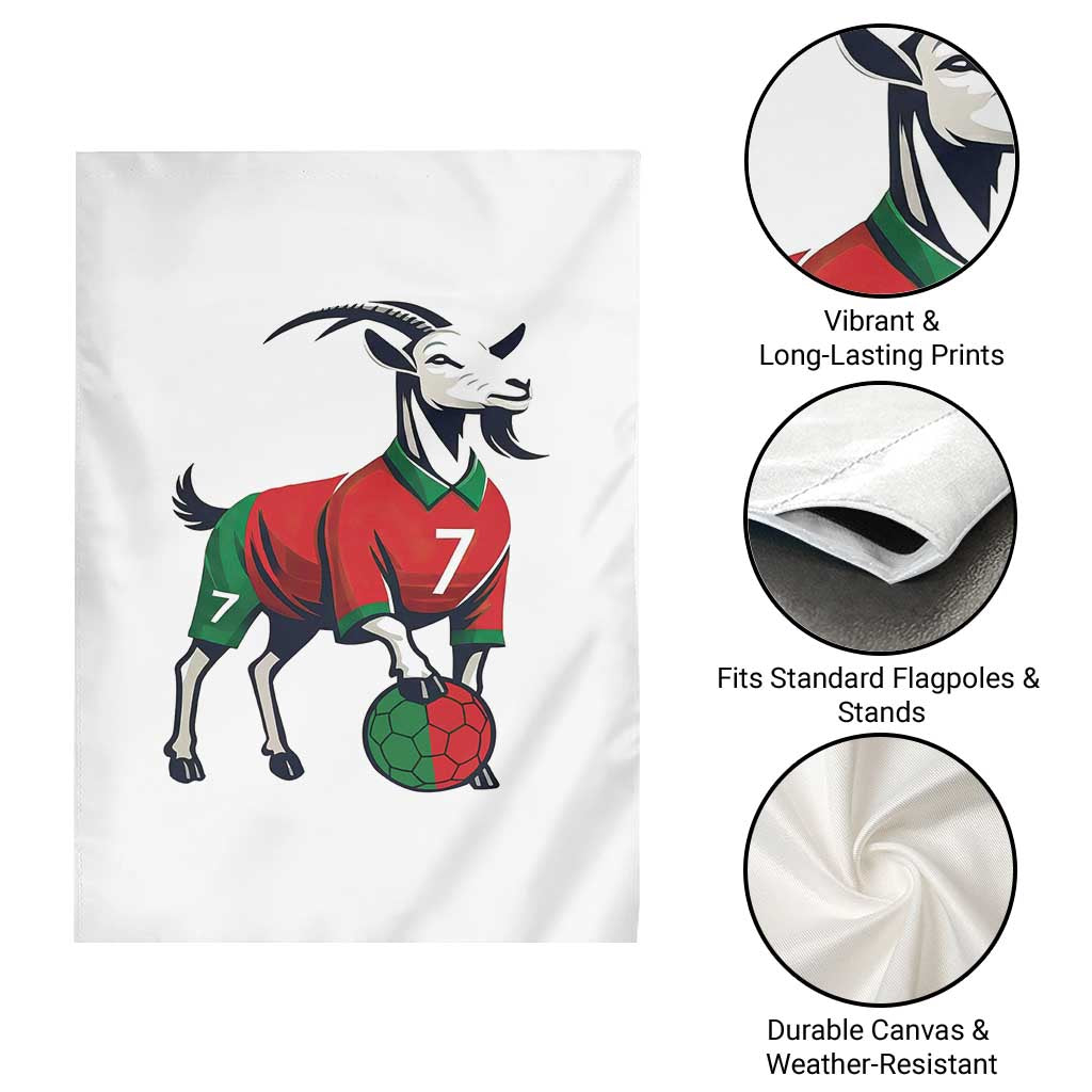 Number Seven Soccer GOAT Siuuuu Celebration Garden Flag TS12 Print Your Wear