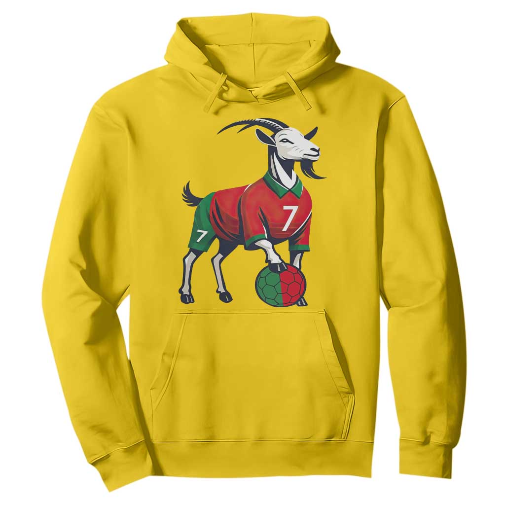 Number Seven Soccer GOAT Siuuuu Celebration Hoodie TS12 Daisy Print Your Wear
