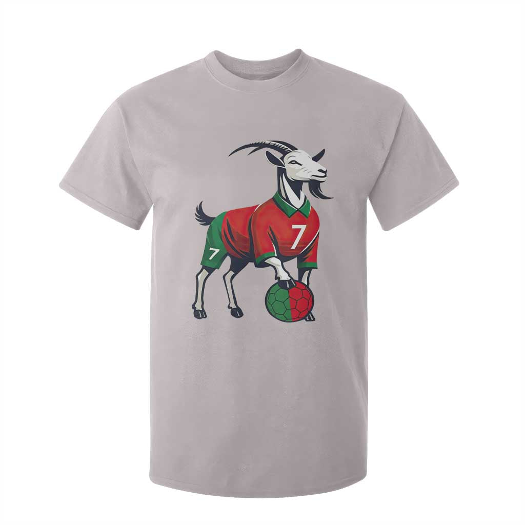 Number Seven Soccer GOAT Siuuuu Celebration T Shirt For Kid TS12 Ice Gray Print Your Wear