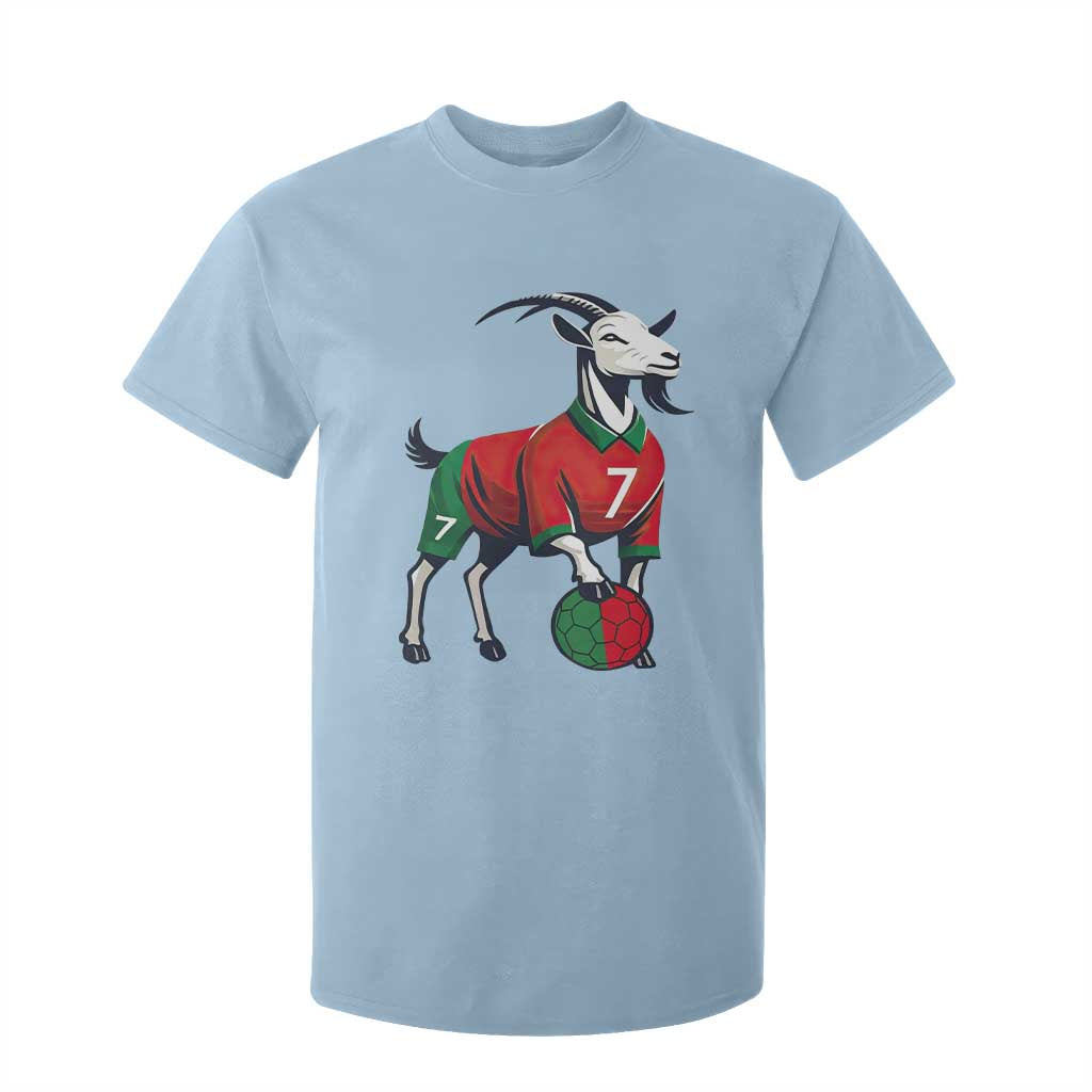 Number Seven Soccer GOAT Siuuuu Celebration T Shirt For Kid TS12 Light Blue Print Your Wear