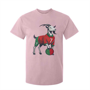 Number Seven Soccer GOAT Siuuuu Celebration T Shirt For Kid TS12 Light Pink Print Your Wear