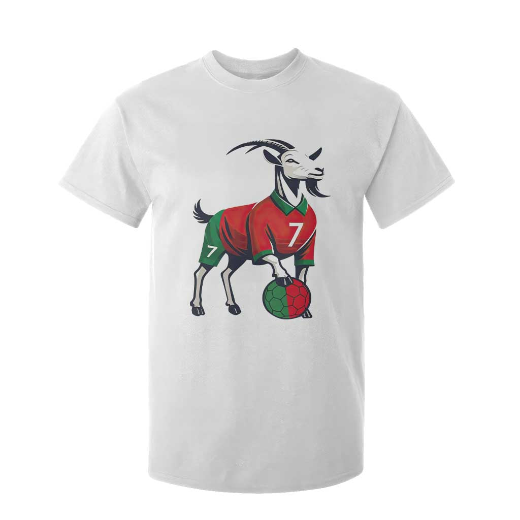 Number Seven Soccer GOAT Siuuuu Celebration T Shirt For Kid TS12 White Print Your Wear