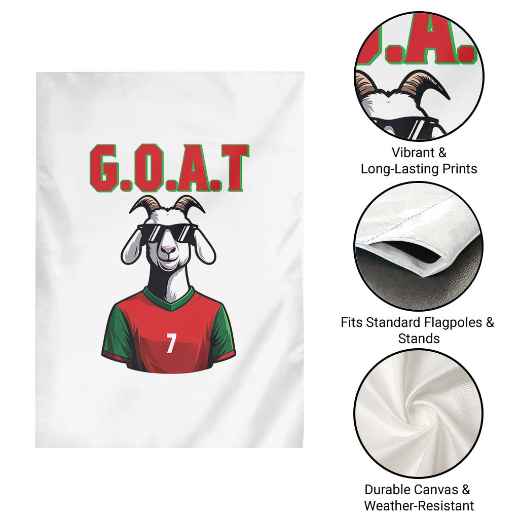 Siuuuu Goat Soccer Celebration Garden Flag Gift For Fans TS12 Print Your Wear