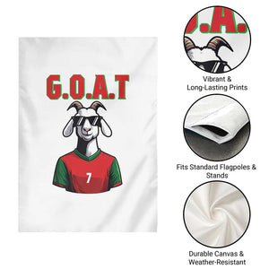 Siuuuu Goat Soccer Celebration Garden Flag Gift For Fans TS12 Print Your Wear