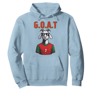 Siuuuu Goat Soccer Celebration Hoodie Gift For Fans TS12 Light Blue Print Your Wear