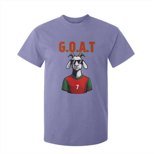 Siuuuu Goat Soccer Celebration T Shirt For Kid Gift For Fans TS12 Violet Print Your Wear