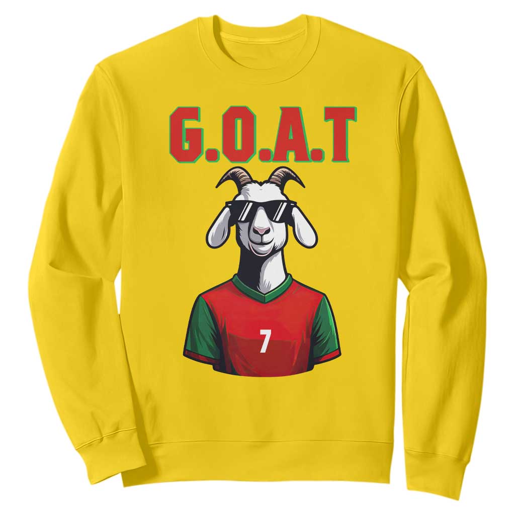 Siuuuu Goat Soccer Celebration Sweatshirt Gift For Fans TS12 Daisy Print Your Wear