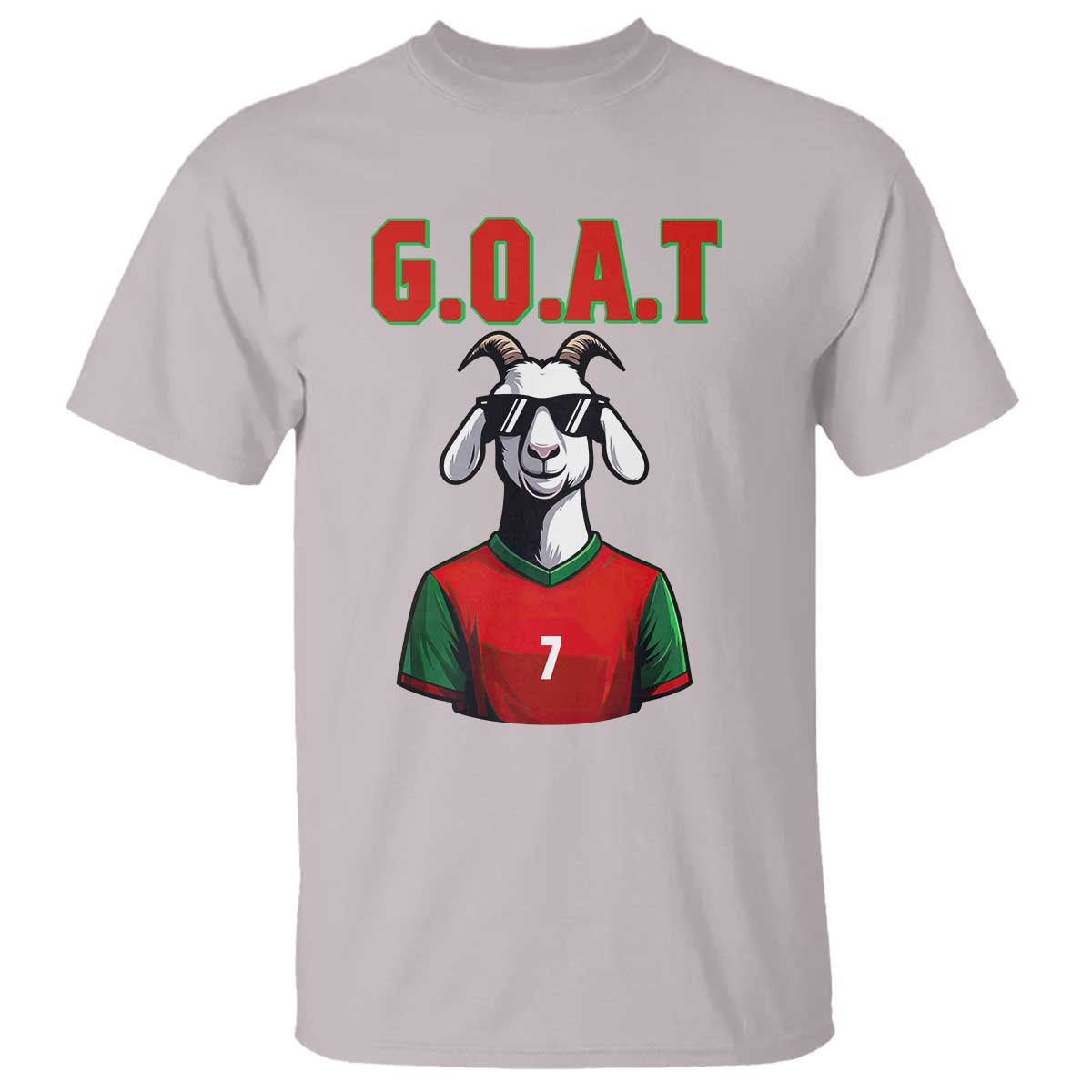 Siuuuu Goat Soccer Celebration T Shirt Gift For Fans TS12 Ice Gray Print Your Wear