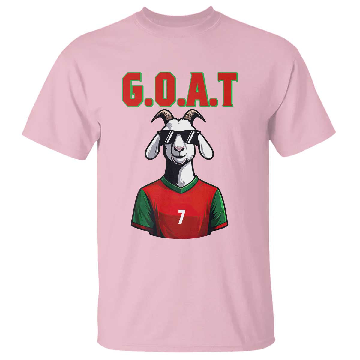 Siuuuu Goat Soccer Celebration T Shirt Gift For Fans TS12 Light Pink Print Your Wear