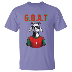 Siuuuu Goat Soccer Celebration T Shirt Gift For Fans TS12 Violet Print Your Wear