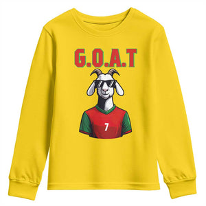 Siuuuu Goat Soccer Celebration Youth Sweatshirt Gift For Fans TS12 Daisy Print Your Wear