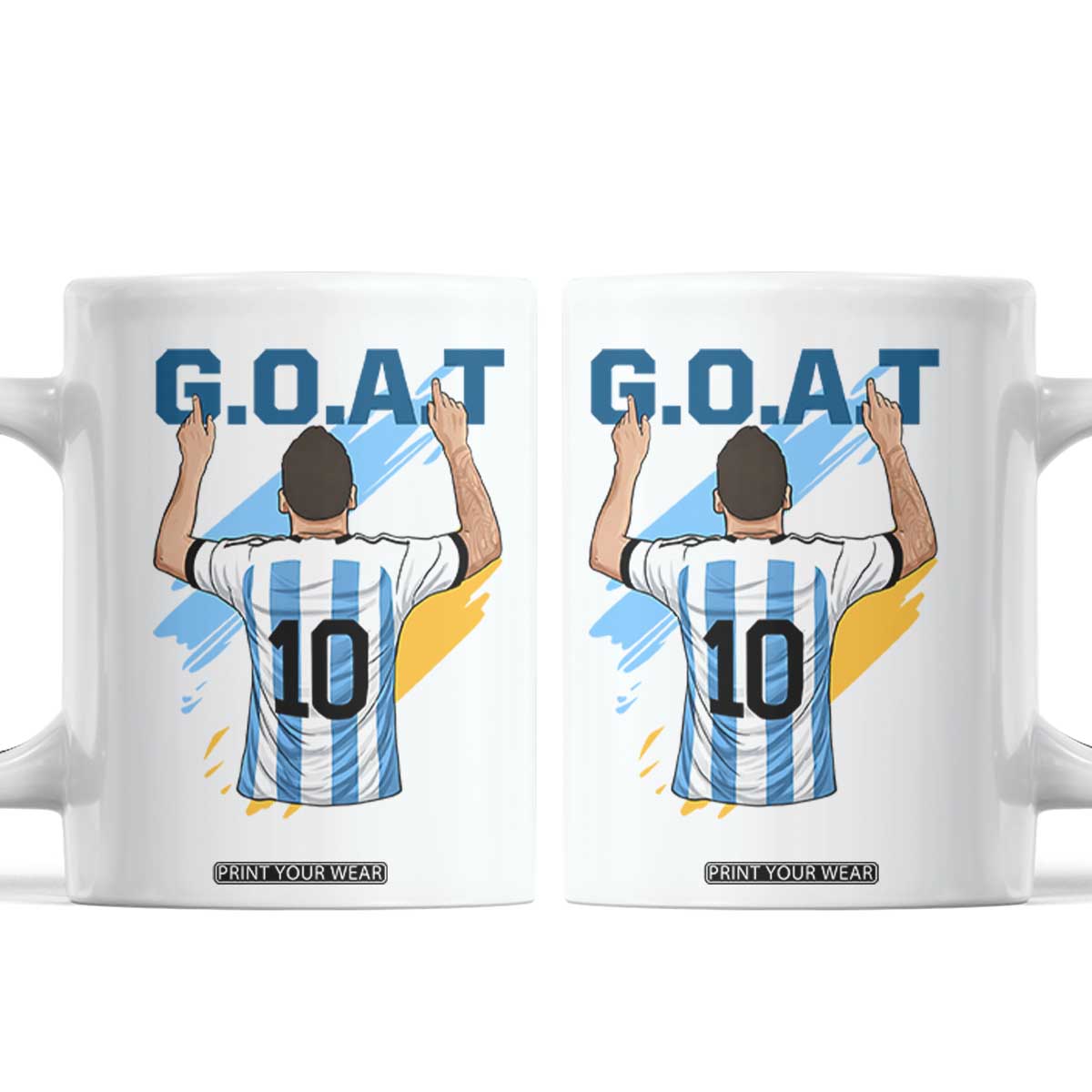 Legendary Number 10 Coffee Mug Goat Of Soccer Gift For Fans TS12 White Print Your Wear