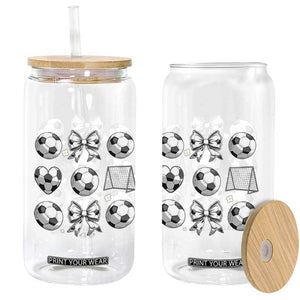 Game Day Coquette Aesthetic Glass Can Soccer Mom Gifts TS12 Print Your Wear